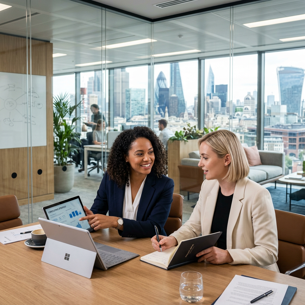 Equipo INVERA en oficina moderna